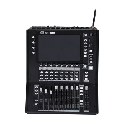 FDB F260 98023 Multifunctional Digital Mixer Audio Console 24Ch - Επαγγελματική Ψηφιακή Κονσόλα Ήχου 16Ch Audio In / 8Ch Audio Out / 8Ch BUS Out - Οθόνη Αφής 10" HD - Wifi Smart System - UDP - AC 220V/50-60Hz - IP20 - Μαύρο - Μ38 x Π49 x Υ14cm
