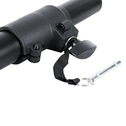 FDB K803-FLPL 98026 Speaker Base Flexible Adjustable Pole - Βάση Ηχείου Ρυθμιζόμενος Σωλήνας για Τοποθέτηση Συστήματος Κολωνάτων Ηχείων K803 με K112BAS - IP20 - Μαύρο - min Φ3.5 x Υ62cm - max Φ3.5 x Υ97cm - Ζεύγος