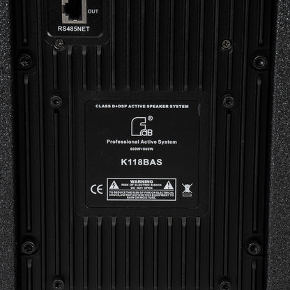 FDB K806+K118BAS 98027-98028-SET PA Column System - Ενεργό Αυτοενισχυόμενο Σετ Ηχείων & Subwoofer Column Κολωνάτο με Ψηφιακό Ενισχυτή SA2.68 AC 220V/50-60Hz -1200W RMS/4Ω + 960W RMS/6Ω (8640W Peak) - IP20 - Μαύρο