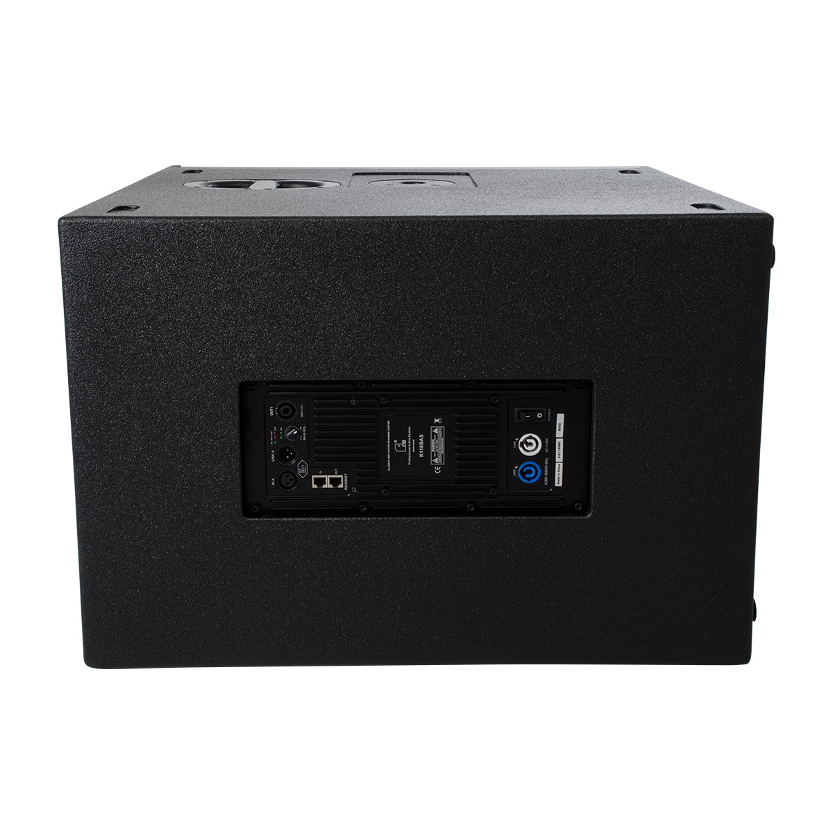 FDB K118BAS 98028 Επιδαπέδιο Ενεργό Αυτοενισχυόμενο PA Subwoofer Κολωνάτο Σύστημα με Ψηφιακό Ενισχυτή DSP SA2.68 AC 220V/50-60Hz - 600W RMS/4Ω + 600W RMS/4Ω (2400W Peak) - 1 x 18" Inches LF - IP20 - Μαύρο - Μ47.5 x Π71 x Υ70