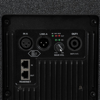 FDB K118BAS 98028 Επιδαπέδιο Ενεργό Αυτοενισχυόμενο PA Subwoofer Κολωνάτο Σύστημα με Ψηφιακό Ενισχυτή DSP SA2.68 AC 220V/50-60Hz - 600W RMS/4Ω + 600W RMS/4Ω (2400W Peak) - 1 x 18" Inches LF - IP20 - Μαύρο - Μ47.5 x Π71 x Υ70