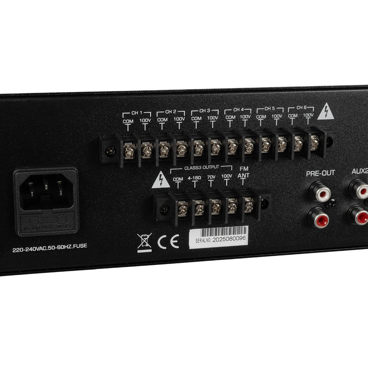 FDB CA5501 98034 100V Constant Voltage Επαγγελματικός Ενισχυτής Ήχου 550W AC 220V/50-60Hz με USB & FM Ράδιο - IP20 - Μαύρο - Μ44 x Π34 x Υ9.8