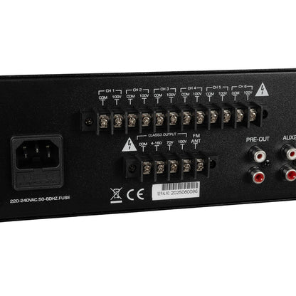 FDB CA5501 98034 100V Constant Voltage Επαγγελματικός Ενισχυτής Ήχου 550W AC 220V/50-60Hz με USB & FM Ράδιο - IP20 - Μαύρο - Μ44 x Π34 x Υ9.8