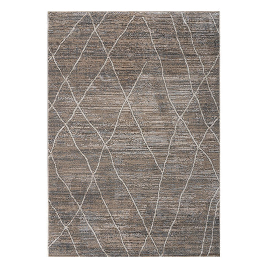 Διάδρομος με το Μέτρο Serena Art 9834 67εκ Μπεζ/Γκρι