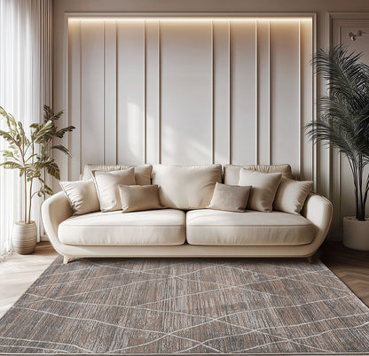 Χαλί Serena Art 9834 Μπεζ/Γκρι 160x230εκ