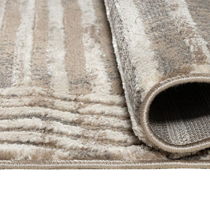 Διάδρομος με το Μέτρο Serena Art 9835 67εκ Μπεζ/Γκρι