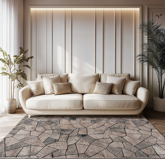 Σετ Κρεβατοκάμαρας 3 Τμχ Serena Art 9837 (67x140εκ + 67x140εκ + 67x230εκ) Μπεζ/Γκρι