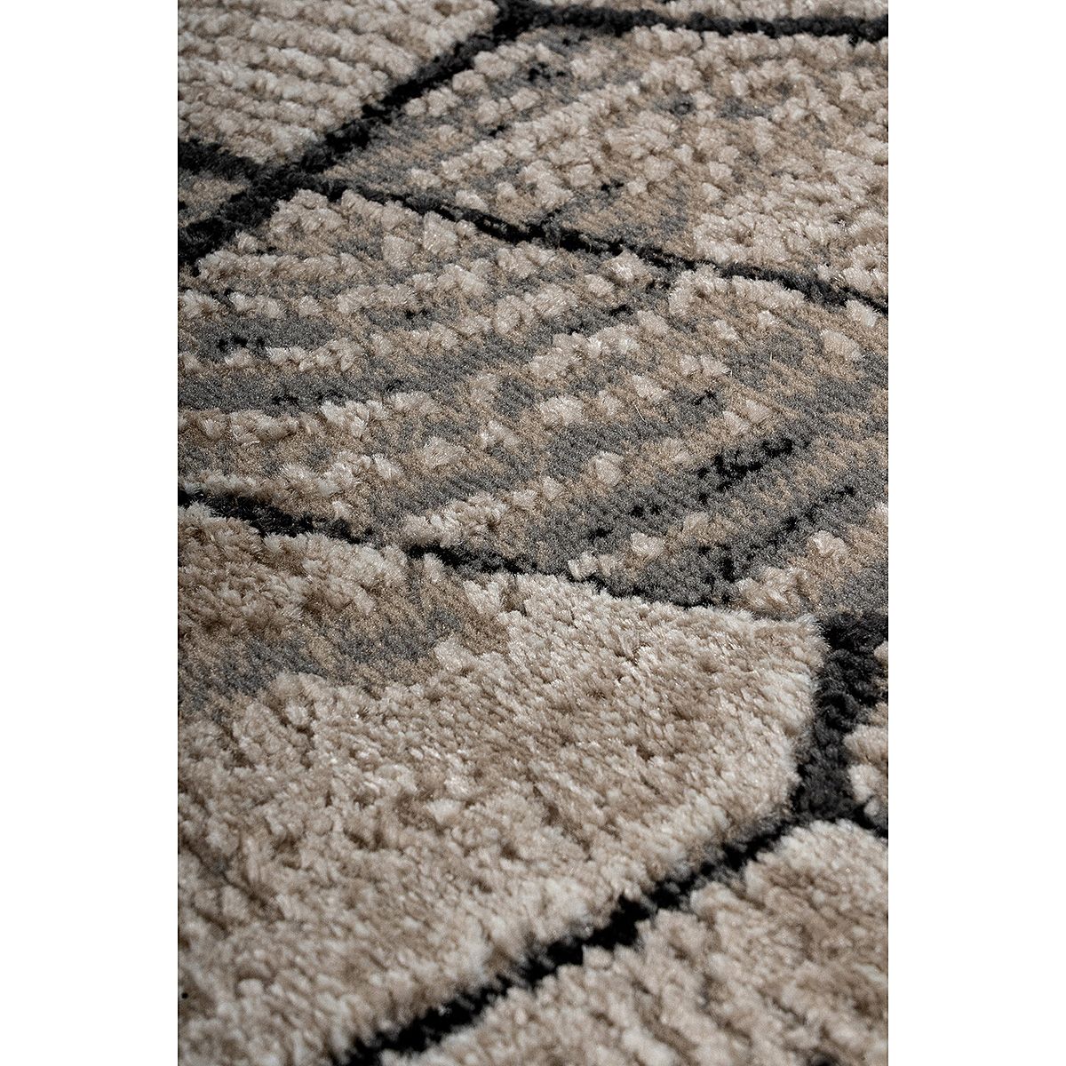 Διάδρομος με το Μέτρο Serena Art 9837 67εκ Μπεζ/Γκρι