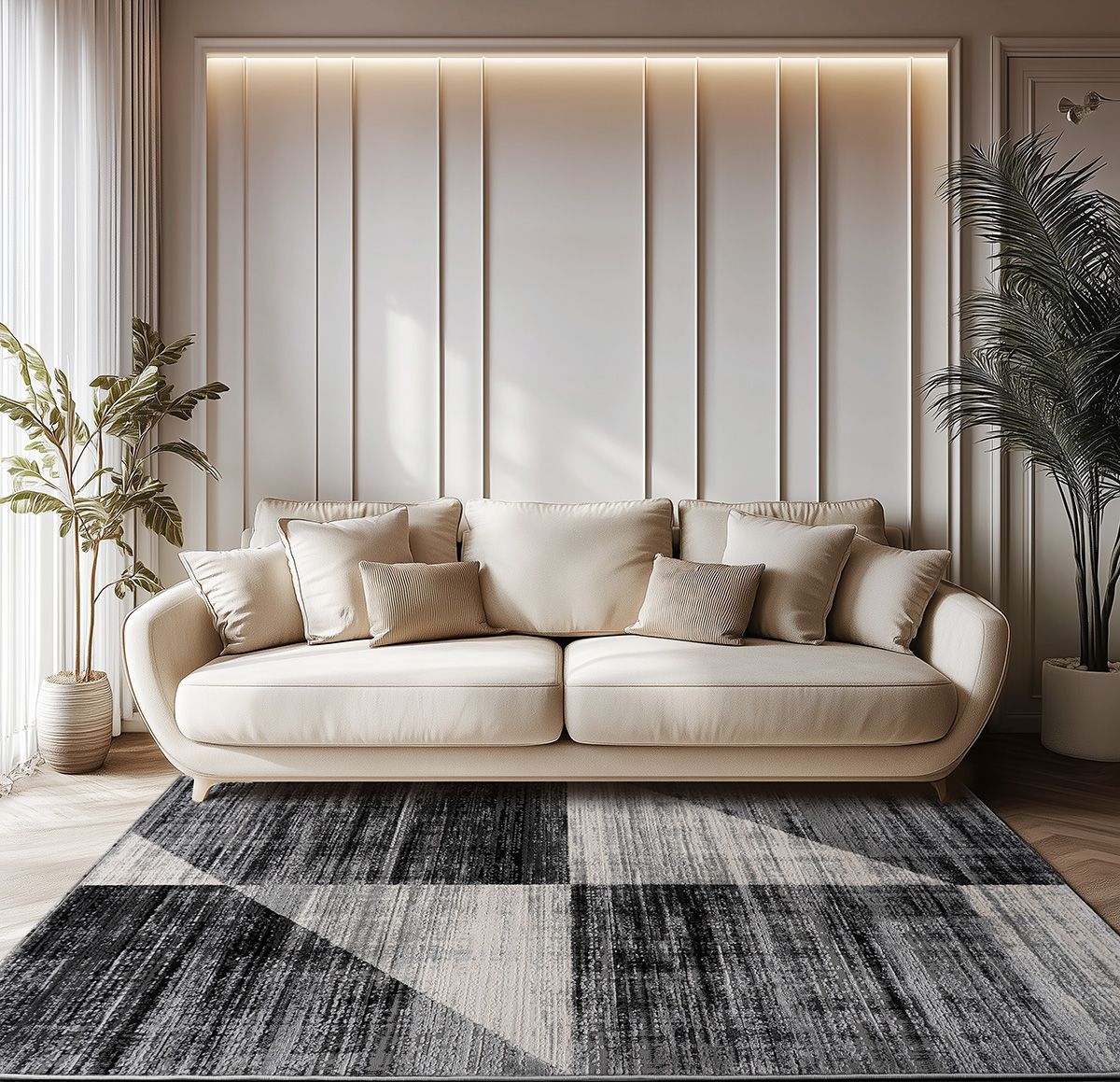 Χαλί Serena Art 9839 160x230εκ Γκρι