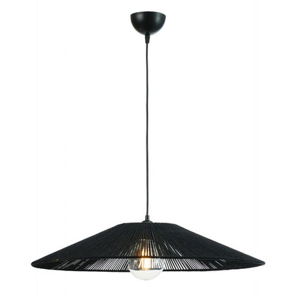 Φωτιστικό Μονόφωτο Σχοινί Μαύρο Ε27 Φ40