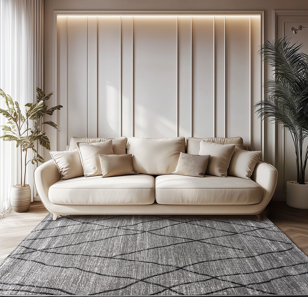 Διάδρομος με το Μέτρο Serena Art 9840 67εκ Γκρι