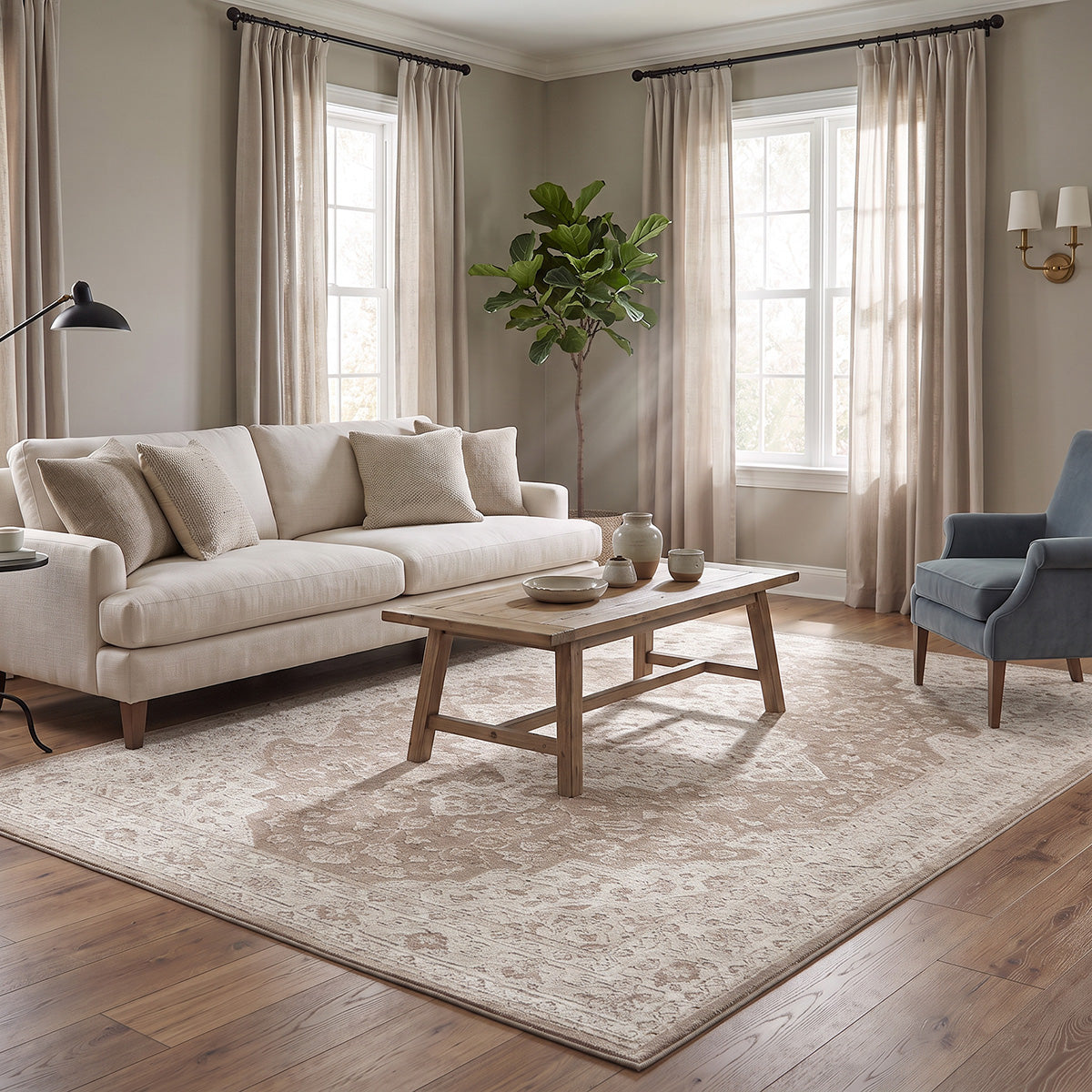 Mirage Art Rug 9847 133x190cm Cream/Mocha