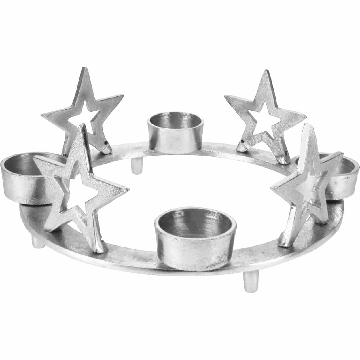 Κηροπήγιο Αλουμινίου με Αστέρια 25x25x11