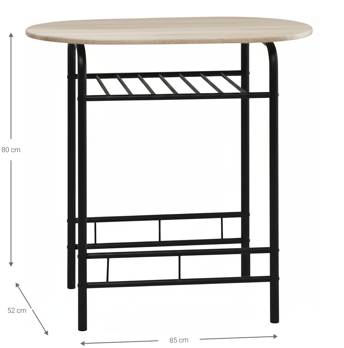 Dining Set Travis Natural Dark