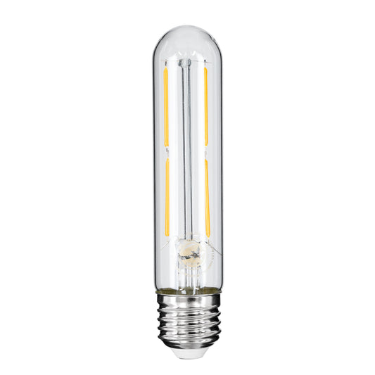 99019 Λάμπα LED Long Filament E27 T30 Σωλήνας 4W 400lm 360° AC 220-240V IP20 Φ3 x Υ13.5cm Θερμό Λευκό 2700K με Διάφανο Γυαλί - Dimmable