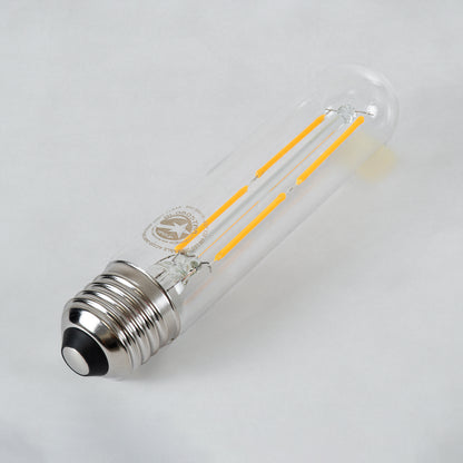 99019 Λάμπα LED Long Filament E27 T30 Σωλήνας 4W 400lm 360° AC 220-240V IP20 Φ3 x Υ13.5cm Θερμό Λευκό 2700K με Διάφανο Γυαλί - Dimmable