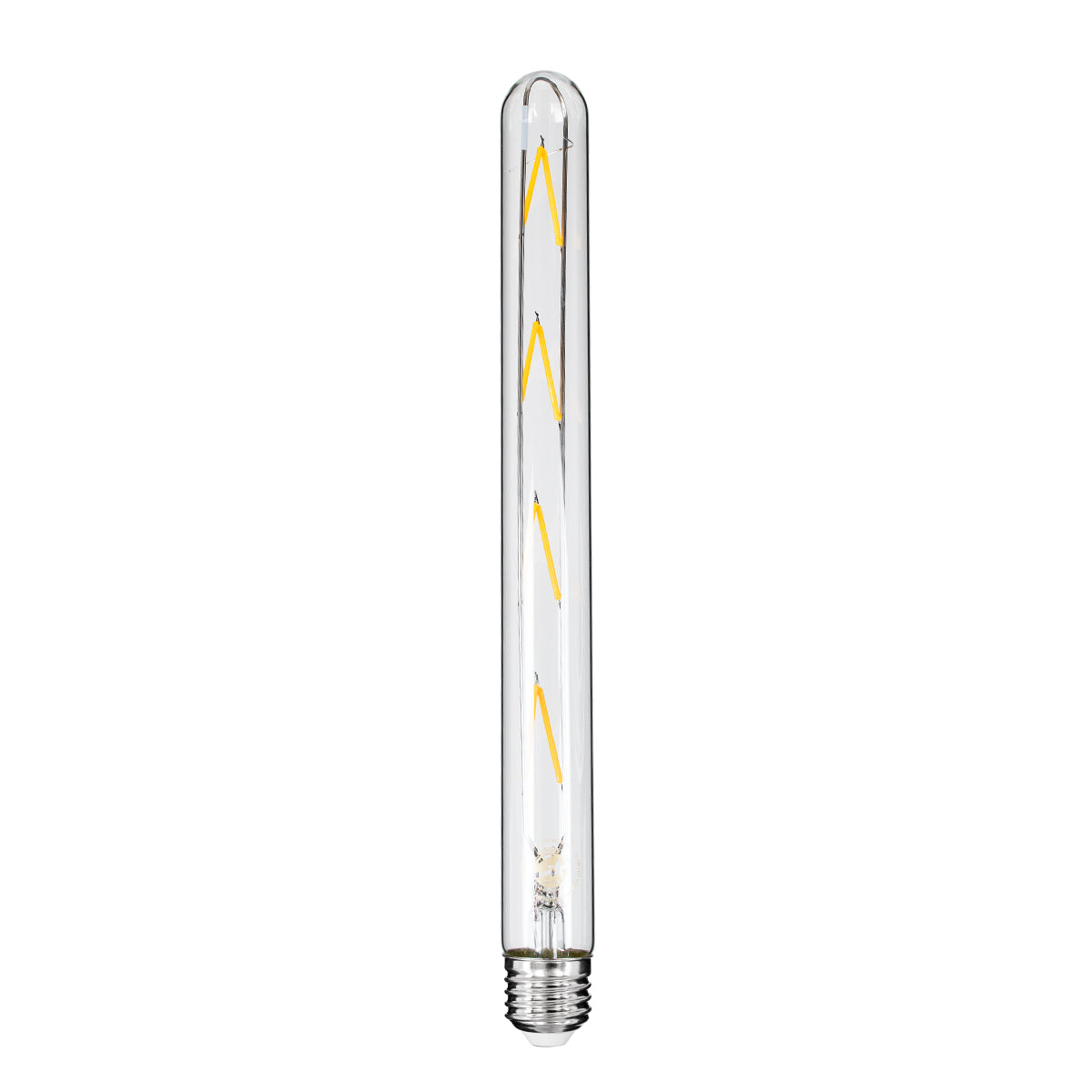 99020 Λάμπα LED Long Filament E27 T30 Σωλήνας 8W 800lm 360° AC 220-240V IP20 Φ3 x Υ30cm Θερμό Λευκό 2700K με Διάφανο Γυαλί - Dimmable