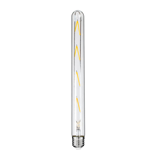 99020 Λάμπα LED Long Filament E27 T30 Σωλήνας 8W 800lm 360° AC 220-240V IP20 Φ3 x Υ30cm Θερμό Λευκό 2700K με Διάφανο Γυαλί - Dimmable