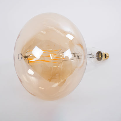 99027 Λάμπα LED Zig Long Filament E27 R280 BUTTERNUT Γλόμπος 6W 420lm 360° AC 220-240V IP20 Φ28 x Υ41cm Ultra Θερμό Λευκό 2200K με Μελί Γυαλί - Dimmable