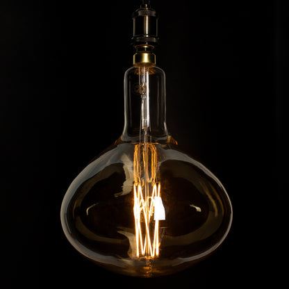 99027 Λάμπα LED Zig Long Filament E27 R280 BUTTERNUT Γλόμπος 6W 420lm 360° AC 220-240V IP20 Φ28 x Υ41cm Ultra Θερμό Λευκό 2200K με Μελί Γυαλί - Dimmable