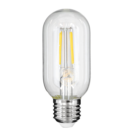 99057 Λάμπα LED Long Filament E27 T45 Σωλήνας 4W 440lm 360° AC 220-240V IP20 Φ4.5 x Υ11cm Φυσικό Λευκό 4000K με Διάφανο Γυαλί - Dimmable