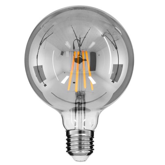 99073 Λάμπα E27 G125 Γλόμπος LED LONG FILAMENT 8W 800 lm 320° AC 85-265V Edison Retro με Φιμέ Γυαλί Θερμό Λευκό 2700 K Dimmable