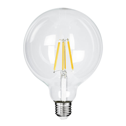 99085 Λάμπα LED Long Filament E27 G125 Γλόμπος 4W 840lm 360° AC 220-240V IP20 Φ12.5 x Υ13.8cm Θερμό Λευκό 2700K με Διάφανο Γυαλί - Pro Series 210lm/W - A Ενεργειακή Κλάση