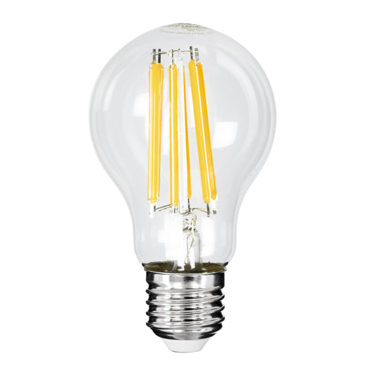 99087 Λάμπα LED Long Filament E27 A60 Γλόμπος 7W 1470lm 360° AC 220-240V IP20 Φ6 x Υ11cm Θερμό Λευκό 2700K με Διάφανο Γυαλί - Pro Series 210lm/W - A Ενεργειακή Κλάση