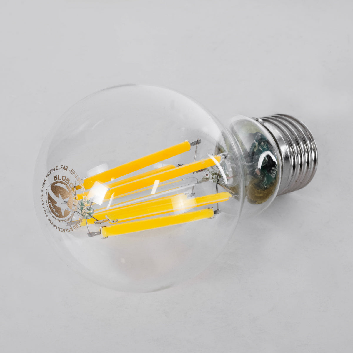 99087 Λάμπα LED Long Filament E27 A60 Γλόμπος 7W 1470lm 360° AC 220-240V IP20 Φ6 x Υ11cm Θερμό Λευκό 2700K με Διάφανο Γυαλί - Pro Series 210lm/W - A Ενεργειακή Κλάση