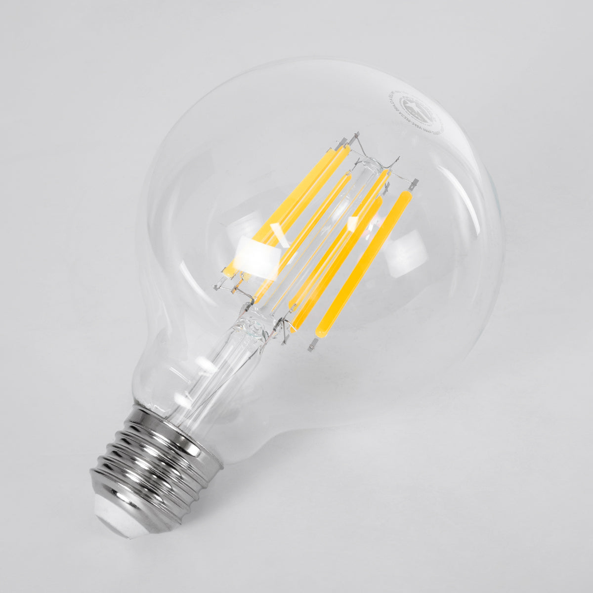 99088 Λάμπα LED Long Filament E27 G95 Γλόμπος 7W 1470lm 360° AC 220-240V IP20 Φ9.5 x Υ13.8cm Θερμό Λευκό 2700K με Διάφανο Γυαλί - Pro Series 210lm/W - A Ενεργειακή Κλάση