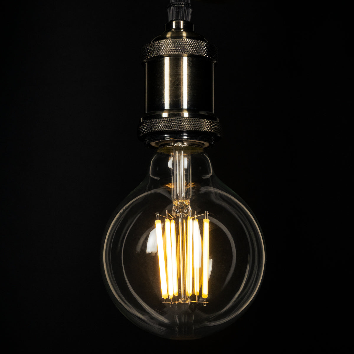 99088 Λάμπα LED Long Filament E27 G95 Γλόμπος 7W 1470lm 360° AC 220-240V IP20 Φ9.5 x Υ13.8cm Θερμό Λευκό 2700K με Διάφανο Γυαλί - Pro Series 210lm/W - A Ενεργειακή Κλάση