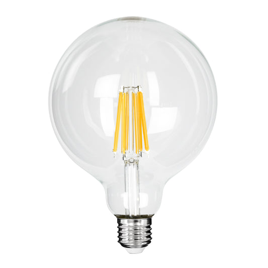 99089 Λάμπα LED Long Filament E27 G125 Γλόμπος 7W 1470lm 360° AC 220-240V IP20 Φ12.5 x Υ13.8cm Θερμό Λευκό 2700K με Διάφανο Γυαλί - Pro Series 210lm/W - A Ενεργειακή Κλάση