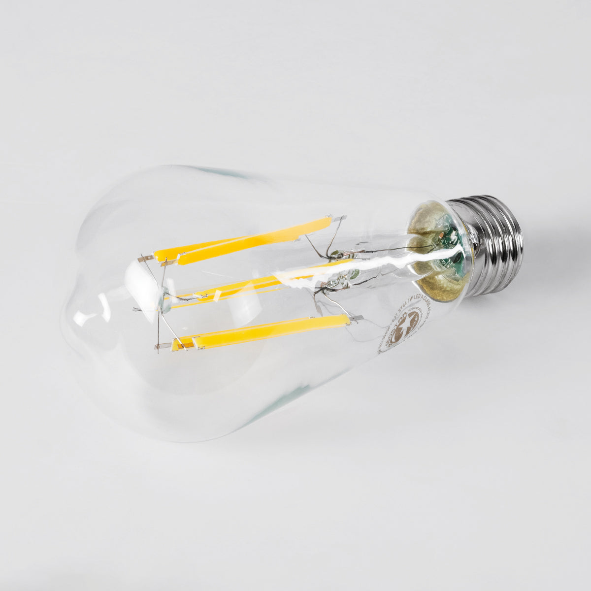 99090 Λάμπα LED Long Filament E27 ST64 Αχλάδι 7W 1470lm 360° AC 220-240V IP20 Φ6.4 x Υ14.5cm Θερμό Λευκό 2700K με Διάφανο Γυαλί - Pro Series 210lm/W - A Ενεργειακή Κλάση