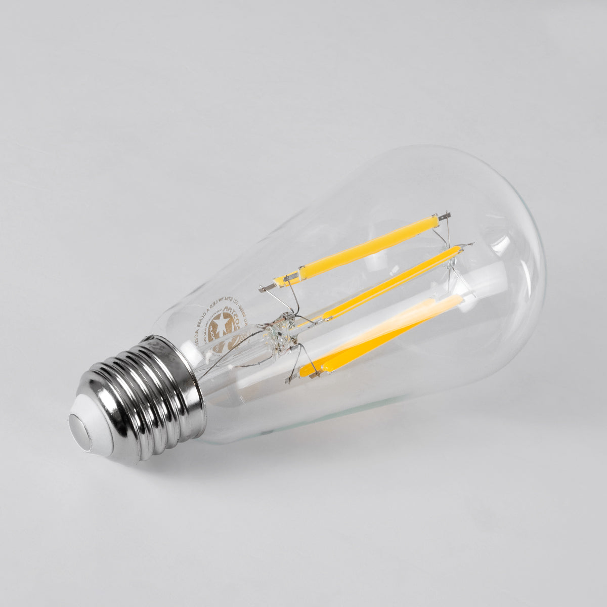 99090 Λάμπα LED Long Filament E27 ST64 Αχλάδι 7W 1470lm 360° AC 220-240V IP20 Φ6.4 x Υ14.5cm Θερμό Λευκό 2700K με Διάφανο Γυαλί - Pro Series 210lm/W - A Ενεργειακή Κλάση