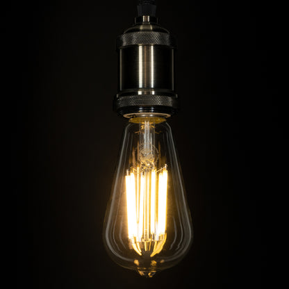 99090 Λάμπα LED Long Filament E27 ST64 Αχλάδι 7W 1470lm 360° AC 220-240V IP20 Φ6.4 x Υ14.5cm Θερμό Λευκό 2700K με Διάφανο Γυαλί - Pro Series 210lm/W - A Ενεργειακή Κλάση