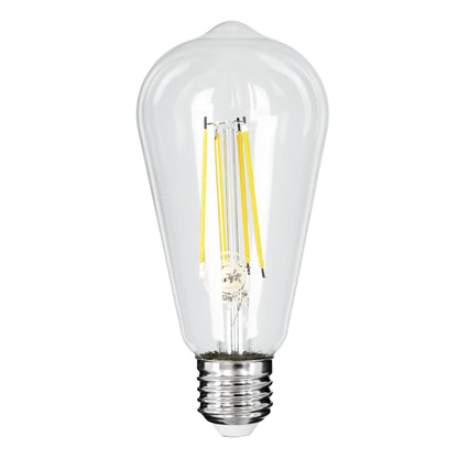 99094 Λάμπα LED Long Filament E27 ST64 Αχλάδι 4W 840lm 360° AC 220-240V IP20 Φ6.4 x Υ14.5cm Φυσικό Λευκό 4000K με Διάφανο Γυαλί - Pro Series 210lm/W - A Ενεργειακή Κλάση