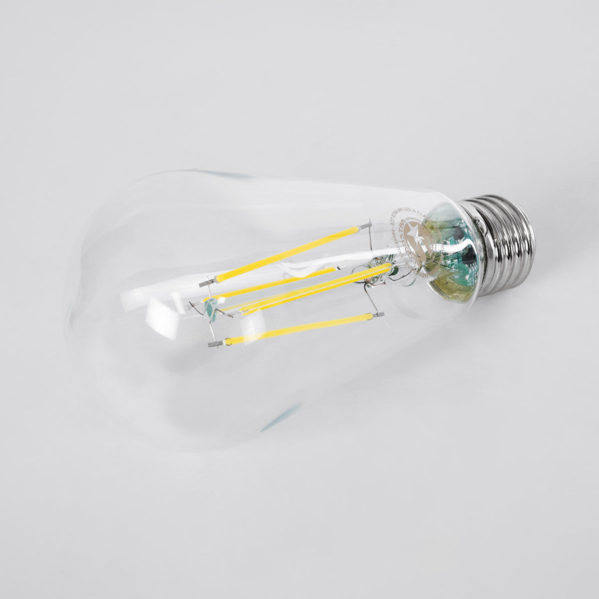 99094 Λάμπα LED Long Filament E27 ST64 Αχλάδι 4W 840lm 360° AC 220-240V IP20 Φ6.4 x Υ14.5cm Φυσικό Λευκό 4000K με Διάφανο Γυαλί - Pro Series 210lm/W - A Ενεργειακή Κλάση