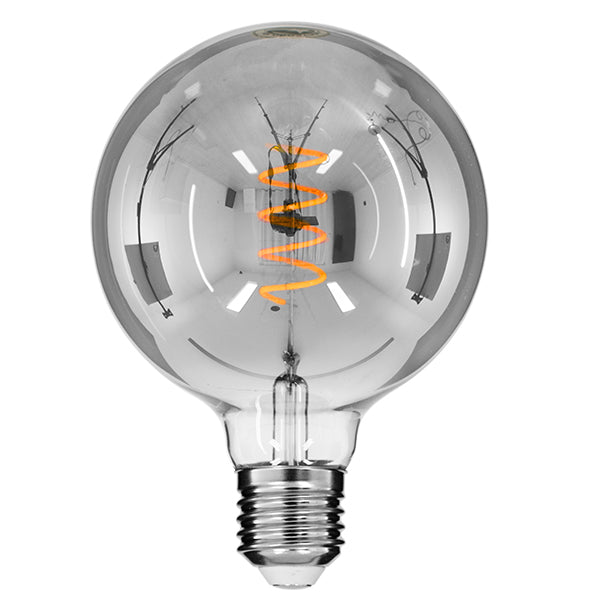 99139 Λάμπα E27 G125 Γλόμπος LED SOFT SPIRAL FILAMENT 6W 470 lm 320° AC 85-265V Edison Retro με Φιμέ Γυαλί Θερμό Λευκό 2700 K Dimmable