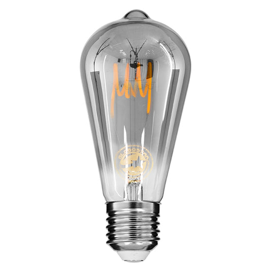 99142 Λάμπα E27 ST64 Αχλάδι LED SOFT T SPIRAL FILAMENT 6W 470 lm 320° AC 85-265V Edison Retro με Φιμέ Γυαλί Θερμό Λευκό 2700 K Dimmable