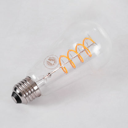 99143 Λάμπα LED Soft S Spiral Filament E27 ST64 Αχλάδι 4W 300lm 360° AC 220-240V IP20 Φ6.4 x Υ14cm Θερμό Λευκό 2700K με Διάφανο Γυαλί - Dimmable