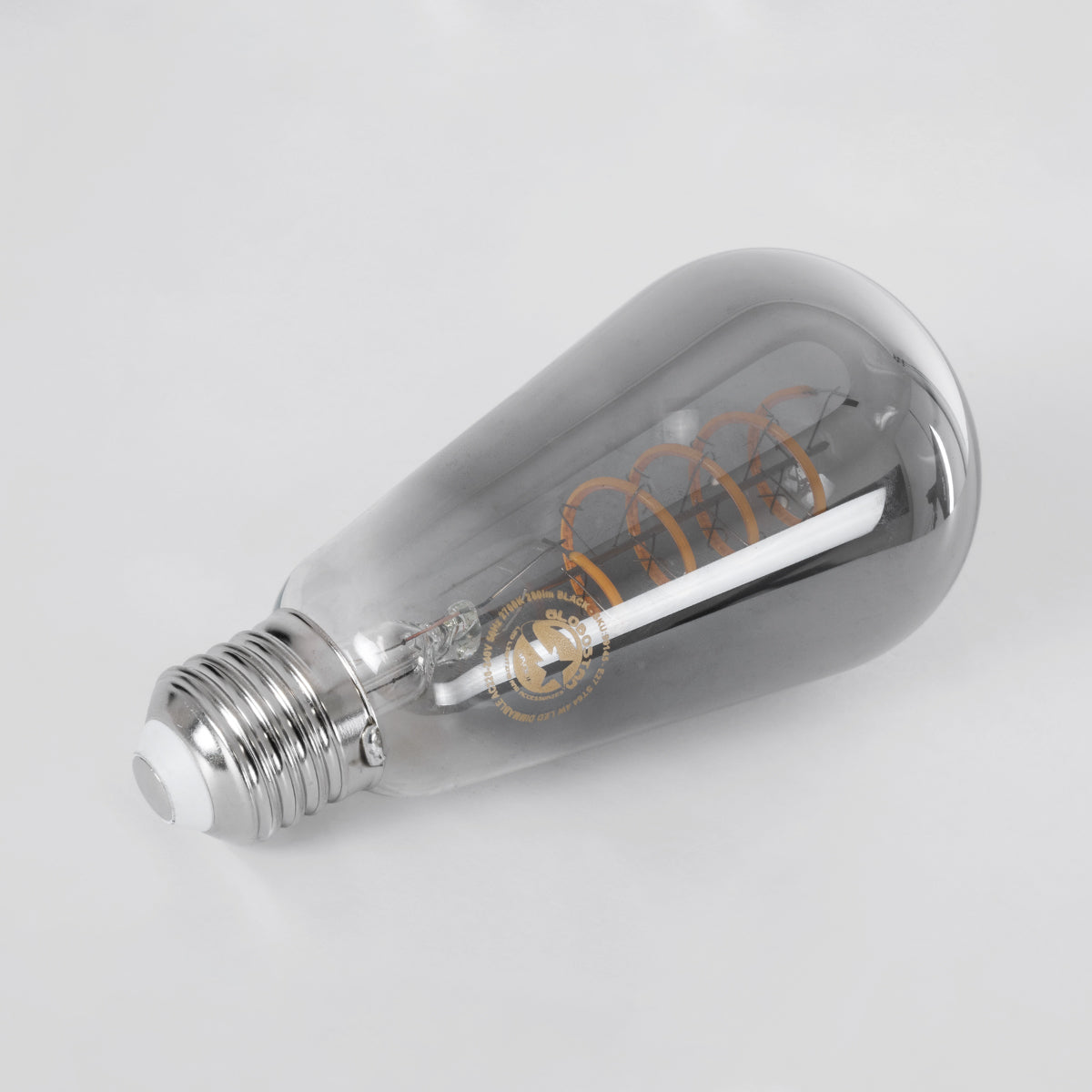 99145 Λάμπα LED Soft S Spiral Filament E27 ST64 Αχλάδι 4W 280lm 360° AC 220-240V IP20 Φ6.4 x Υ14cm Θερμό Λευκό 2700K με Φιμέ Γυαλί Dimmable