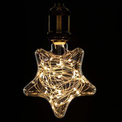 99224 Λάμπα E27 DSC125 Deco Star SMD LED Copper String 2W 160 lm 320° AC 85-265V Edison Retro με Διάφανο Γυαλί Θερμό Λευκό 2700 K