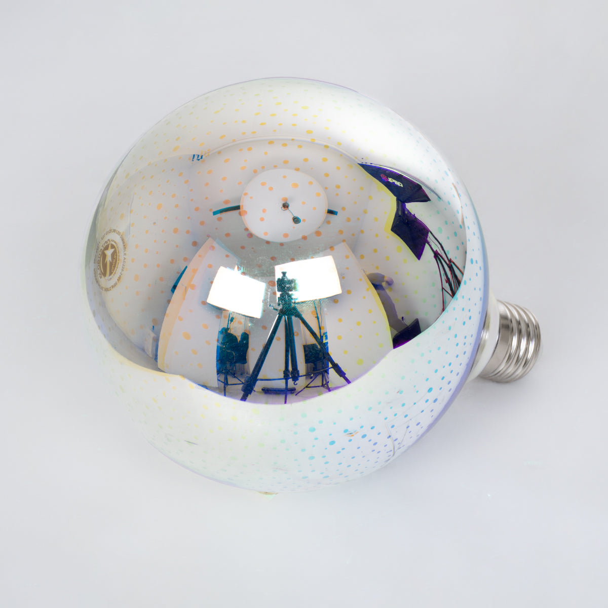 99271 Λάμπα LED Long Filament E27 G125 Γλόμπος 3D GALAXY EFFECT Γλόμπος 3W 201lm 360° AC 220-240V IP20 Φ12.5 x Υ18cm Θερμό Λευκό 2700K με Galaxy Mirror Γυαλί - Dimmable