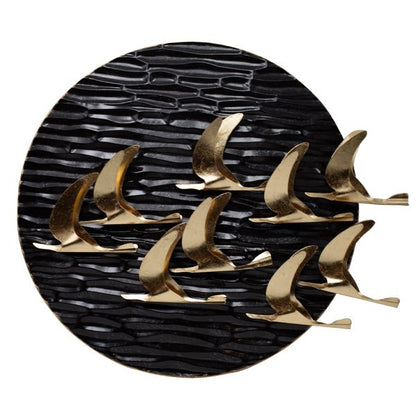 ΔΙΑΚΟΣΜΗΤΙΚΟ ΤΟΙΧΟΥ ΠΟΥΛΙΑ ΜΕΤΑΛΛΙΚΟ ΧΡΥΣΟ - ΜΑΥΡΟ 69x11x59