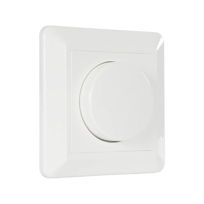 999-0006 Ροοστάτης Dimmer Τοίχου LED AC100-240V 400W IP20 Μ8.4 x Π8.4 x Υ4.5
