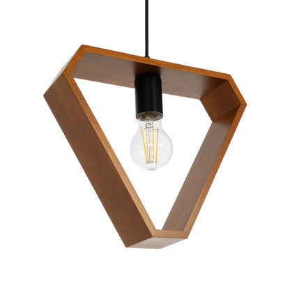 ELISE 999-0034 Μοντέρνο Κρεμαστό Φωτιστικό Οροφής με Ντουί 3 x E27 AC 220-240V IP20 - Καφέ & Μαύρο - Μ74 x Π9 x Υ40