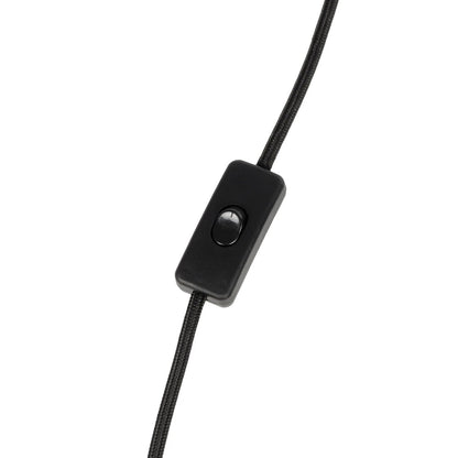 JAVAN 999-0036 Μοντέρνο Επιτραπέζιο Φωτιστικό Πορτατίφ με Ντουί 1 x E27 AC 220-240V IP20 - Διάφανο & Μαύρο - Μ30 x Π30 x Υ40