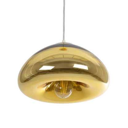 CRISTIN 999-0039 Μοντέρνο Κρεμαστό Φωτιστικό Οροφής με Ντουί 1 x E27 AC 220-240V IP20 - Χρυσό - Μ18 x Π18 x Υ13