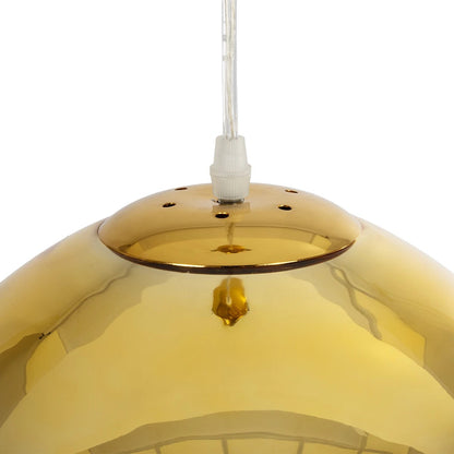 CRISTIN 999-0039 Μοντέρνο Κρεμαστό Φωτιστικό Οροφής με Ντουί 1 x E27 AC 220-240V IP20 - Χρυσό - Μ18 x Π18 x Υ13