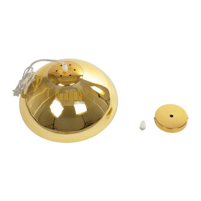 CRISTIN 999-0039 Μοντέρνο Κρεμαστό Φωτιστικό Οροφής με Ντουί 1 x E27 AC 220-240V IP20 - Χρυσό - Μ18 x Π18 x Υ13